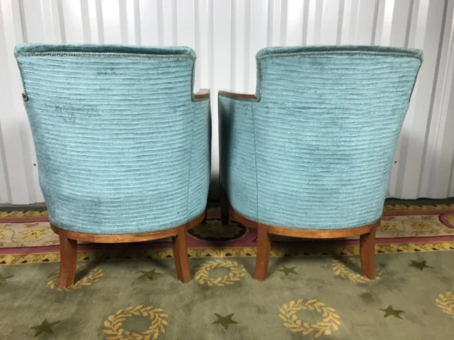 PAIR OF ART DECO PERIOD ARMCHAIRS