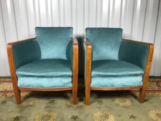 COPPIA DI POLTRONE PERIODO ART DECO