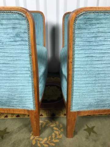 PAIR OF ART DECO PERIOD ARMCHAIRS