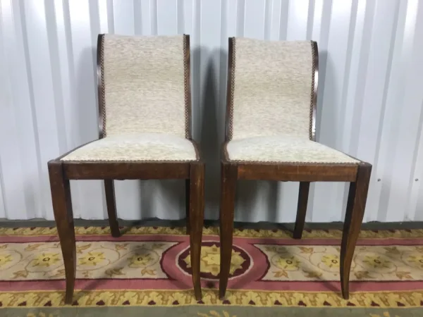 PAIR OF ART DECO PERIOD CHAIRS