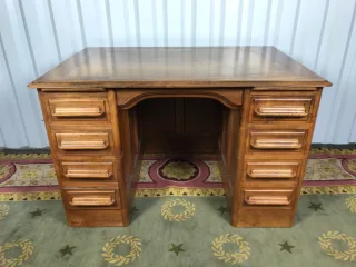 ART DECO PERIOD PEDESTAL DESK