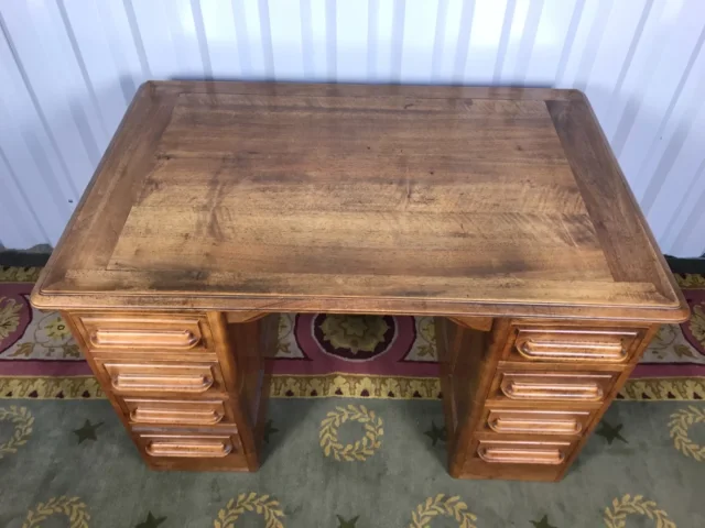 ART DECO PERIOD PEDESTAL DESK