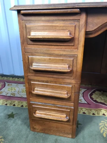 ART DECO PERIOD PEDESTAL DESK