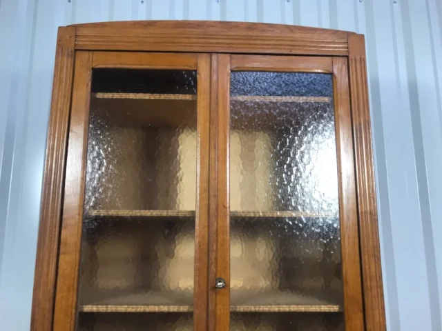Vitrine - Bibliothèque époque Art Déco chêne massif