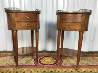 Paire de chevet style Louis XVI « Tambour »
