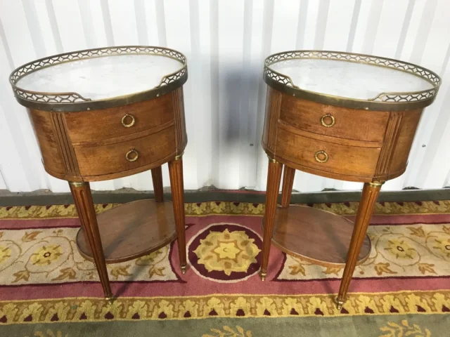 Paire de chevet style Louis XVI « Tambour »