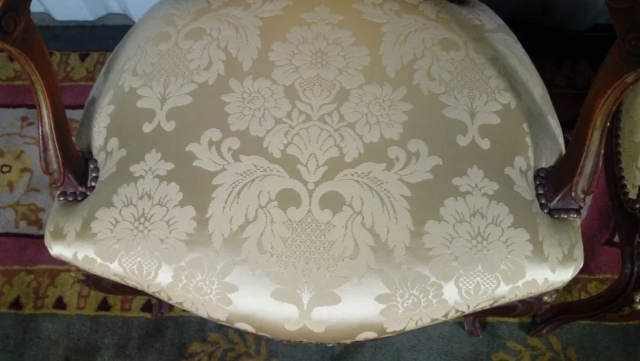 PAIR OF LOUIS XV STYLE ARMCHAIRS