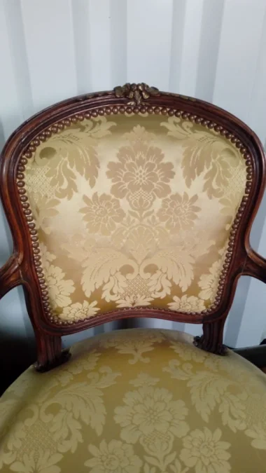 PAIR OF LOUIS XV STYLE ARMCHAIRS