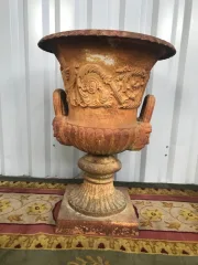 Vase Médicis en fonte ancienne 19 eme