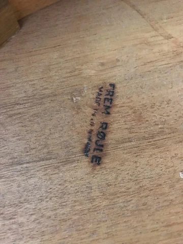 Table salle à manger scandinave signée  Hans Olsen pour Frem Rojle