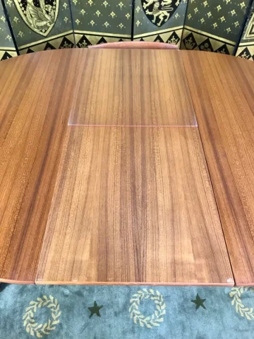 Table salle à manger scandinave signée  Hans Olsen pour Frem Rojle