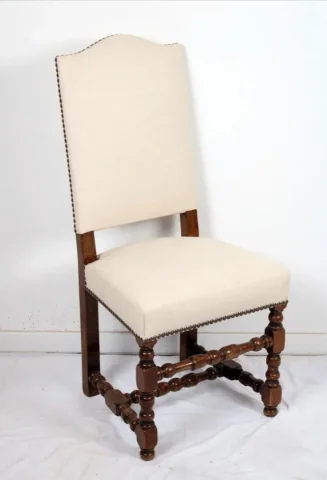 SIX LOUIS XIII STYLE CHAIRS
