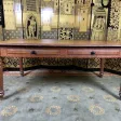 Bureau plat en chêne massif 19eme Louis Philippe