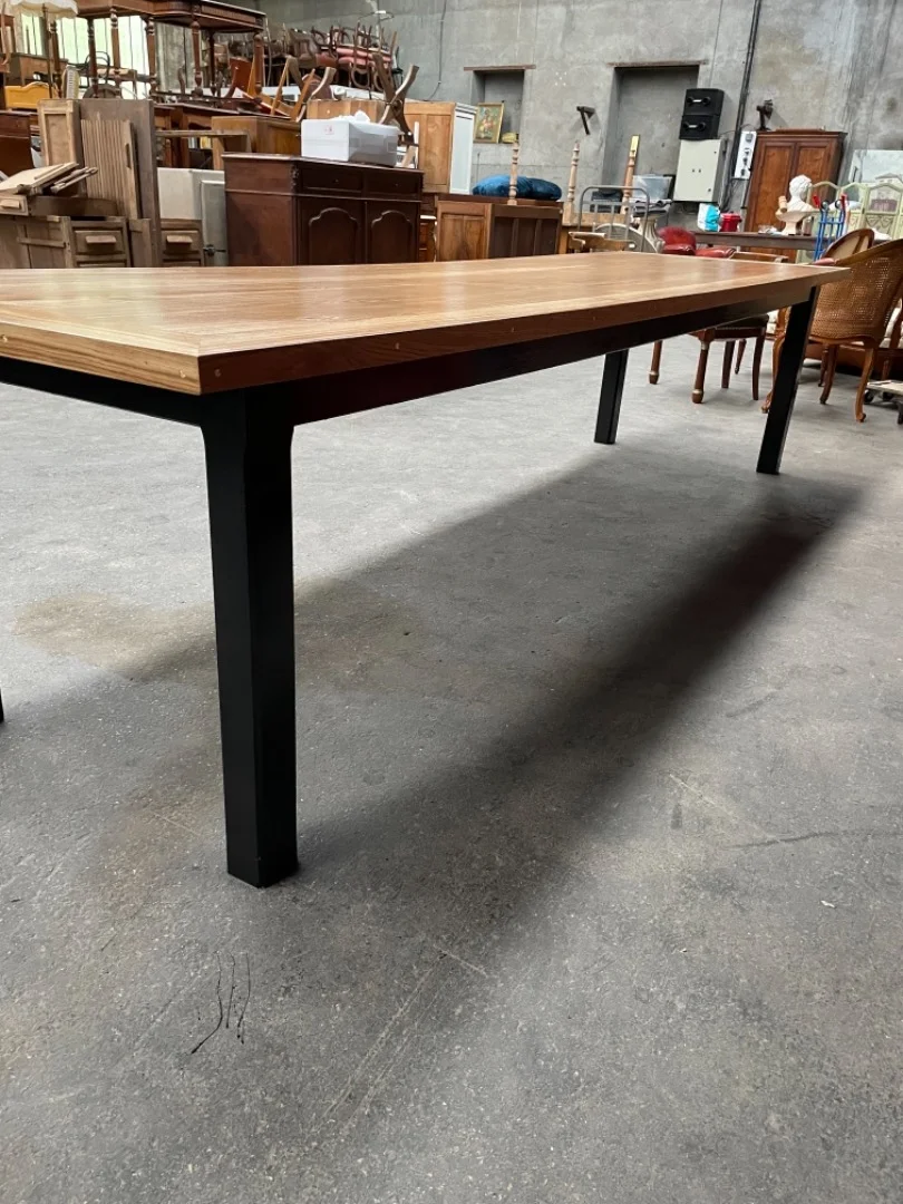 Table de ferme en chêne massif 3,27 mètres