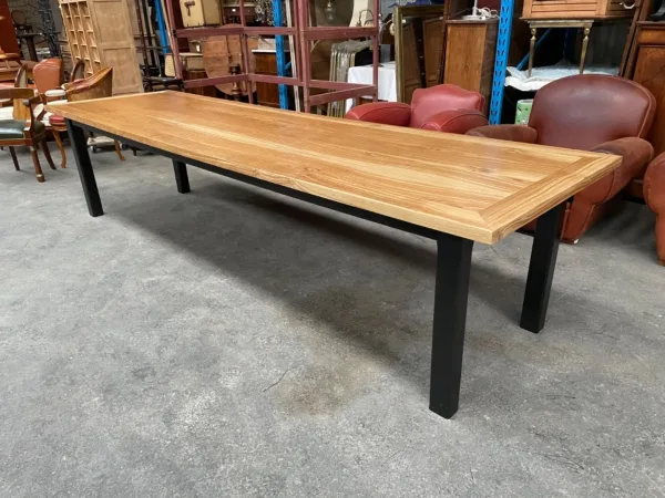 Table de ferme en chêne massif 3,27 mètres