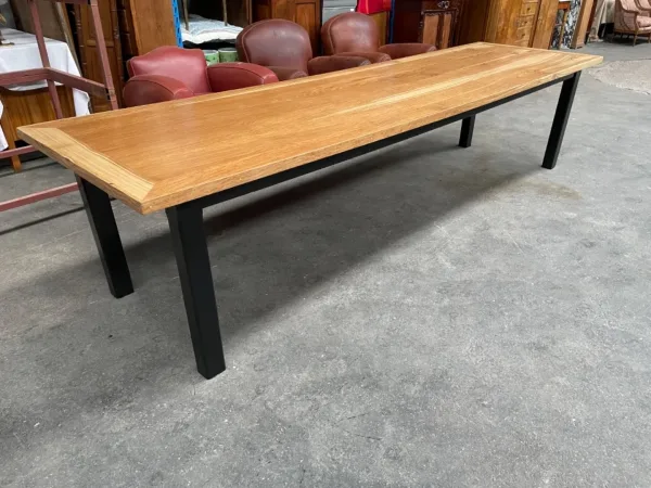 Table de ferme en chêne massif 3,27 mètres