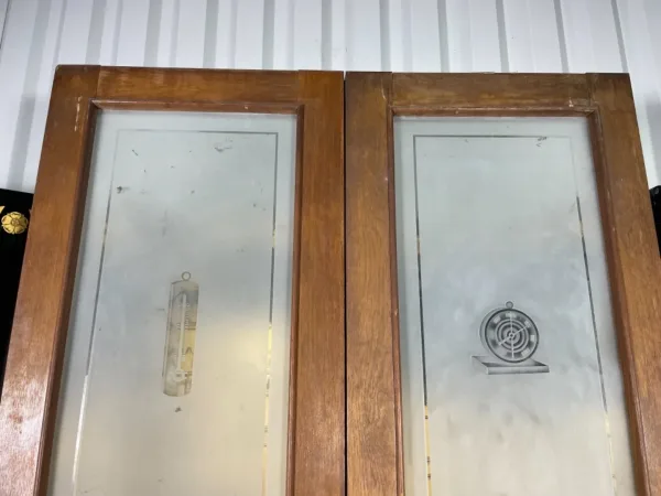 Paire de portes de magasin des années 1950