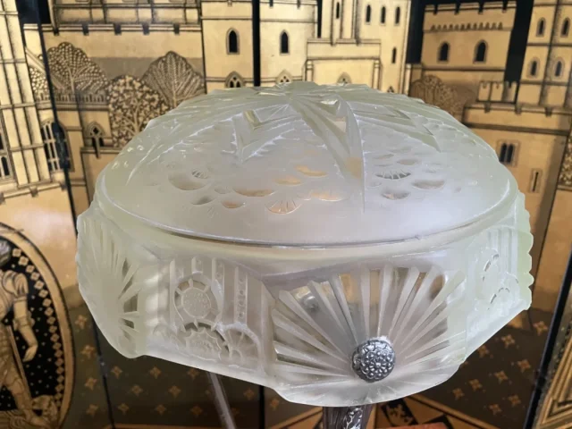 Lampe à poser Art Déco signe « Frères Muller Luneville »
