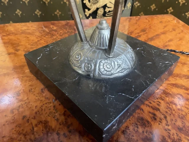 Lampe à poser Art Déco signe « Frères Muller Luneville »