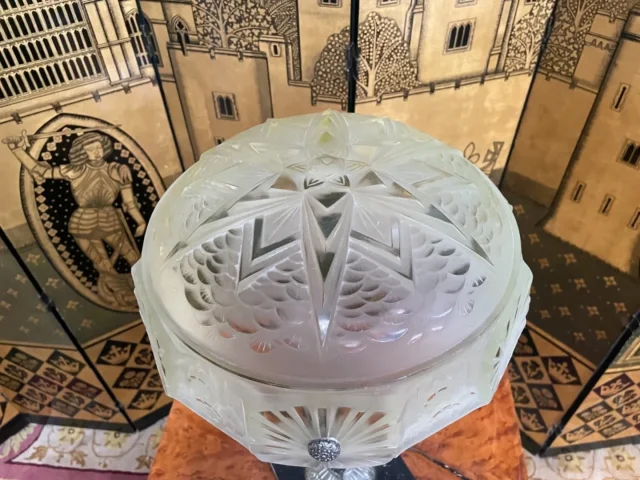 Lampe à poser Art Déco signe « Frères Muller Luneville »