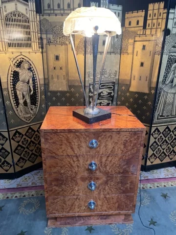 Lampe à poser Art Déco signe « Frères Muller Luneville »