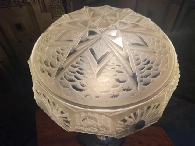 Lampe à poser Art Déco signe « Frères Muller Luneville »