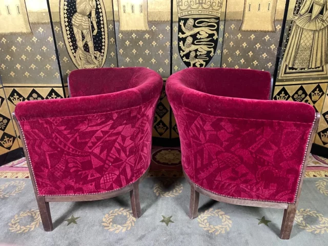 Paire de fauteuils bergères époque Art Déco