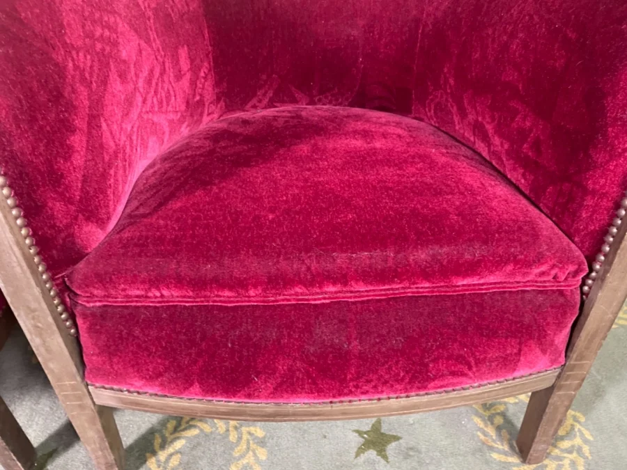PAIR OF ART DECO  PERIOD ARMCHAIRS