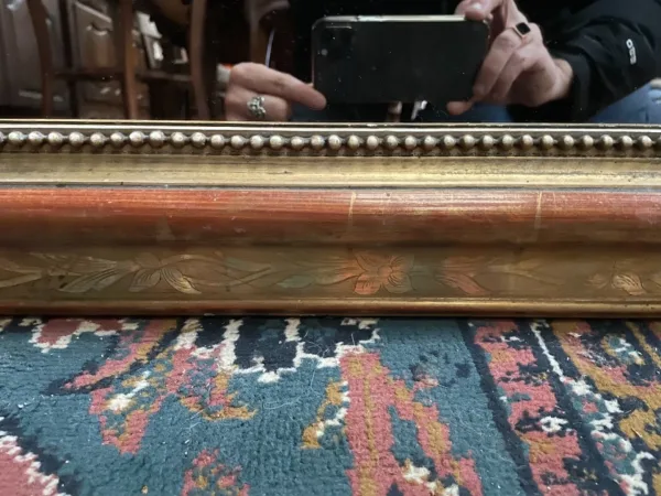 Miroir époque Louis Philippe à la feuille d’or d’origine