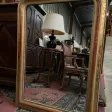 Miroir époque Louis Philippe à la feuille d’or d’origine