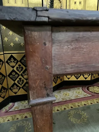 Table de ferme en chêne massif époque 19eme