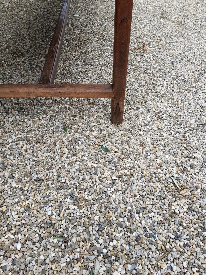 Table de ferme à entrecroise en chêne massif 19eme