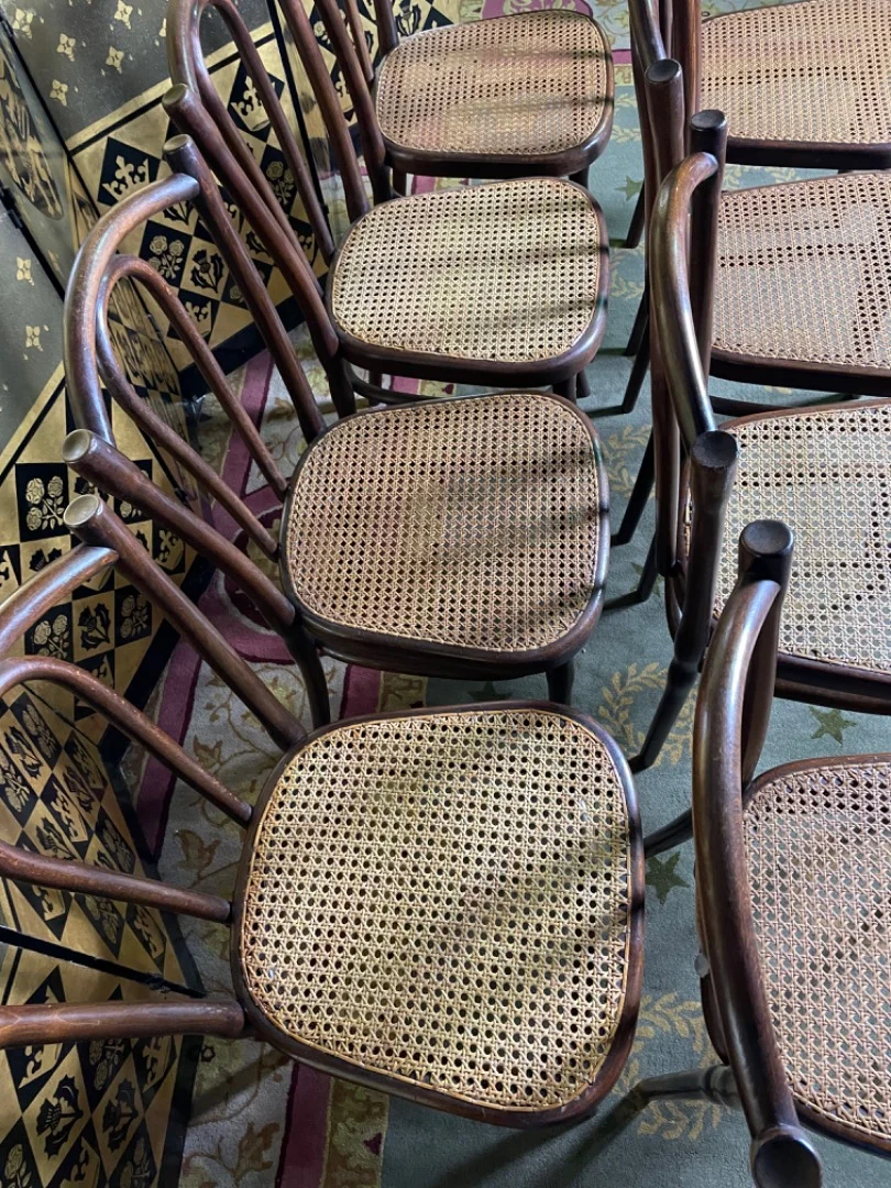 Suite de 8 chaises bistrot Thonet numéro 56
