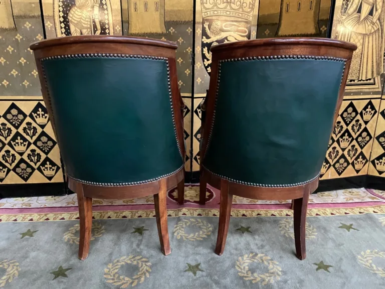 COPPIA DI POLTRONE IN STILE DA RISTORAZIONE FRANCESE