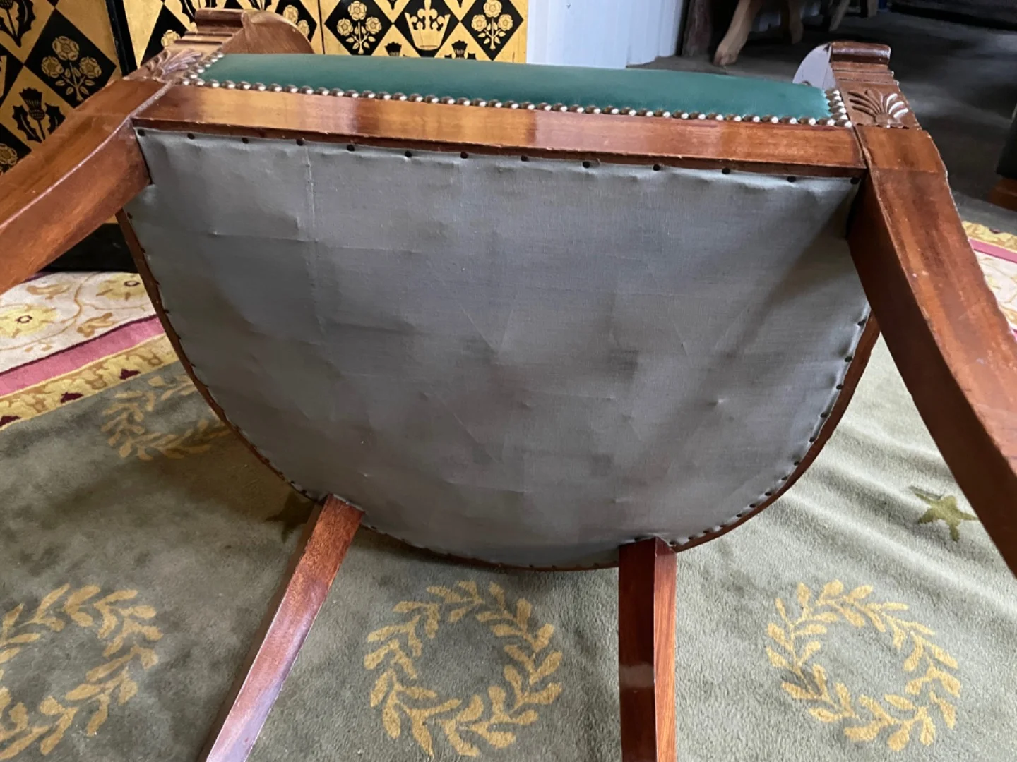 PAIR OF FRENCH RESTAURATION STYLE ARMCHAIRS