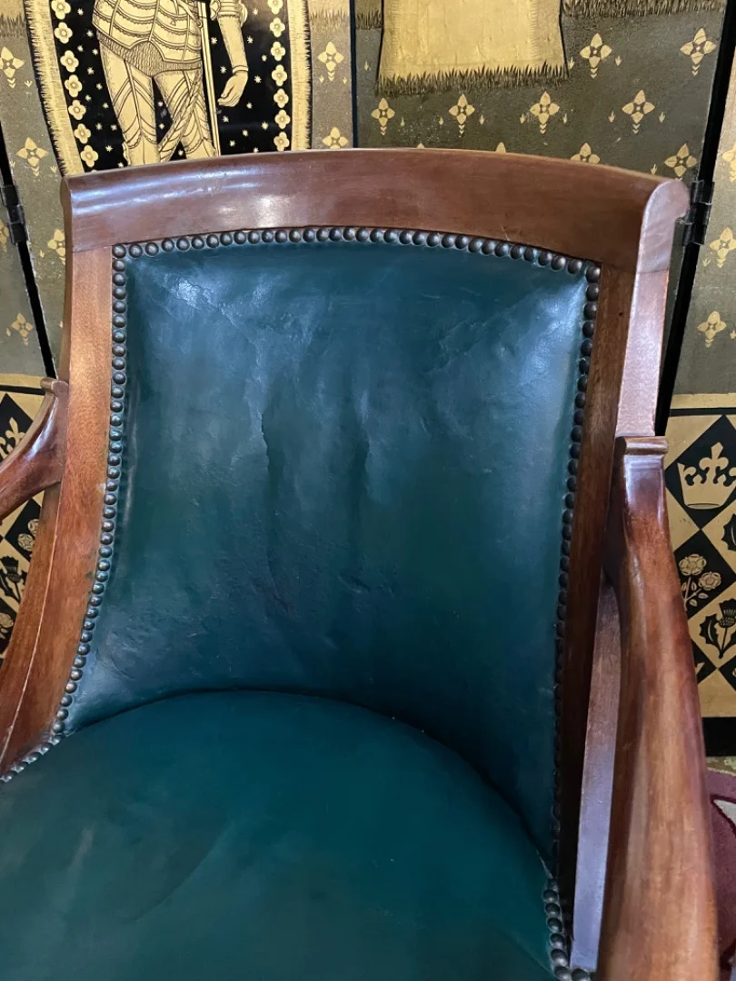 PAIR OF FRENCH RESTAURATION STYLE ARMCHAIRS