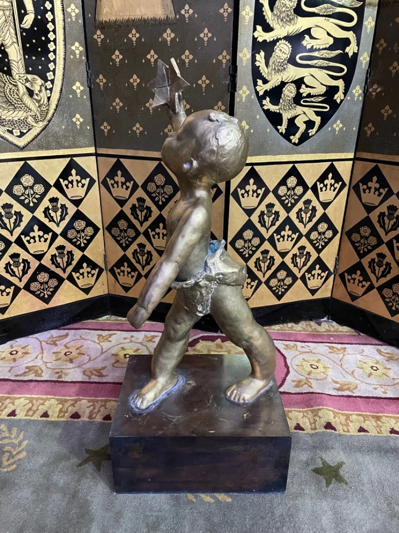 Bronze à l’enfant signée ANNOUK DUPONT 1/8