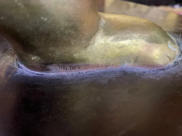 BRONZE SCULPTURE singed ANNOUK DUPONT