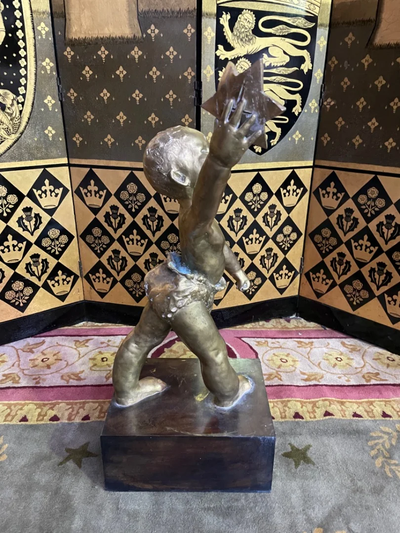 Bronze à l’enfant signée ANNOUK DUPONT 1/8