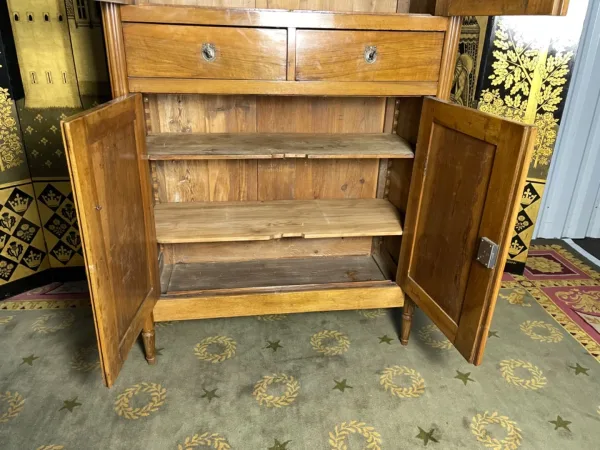 Buffet haut époque Louis XVI noyer blond