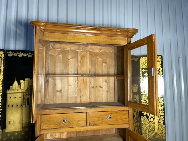 Buffet haut époque Louis XVI noyer blond