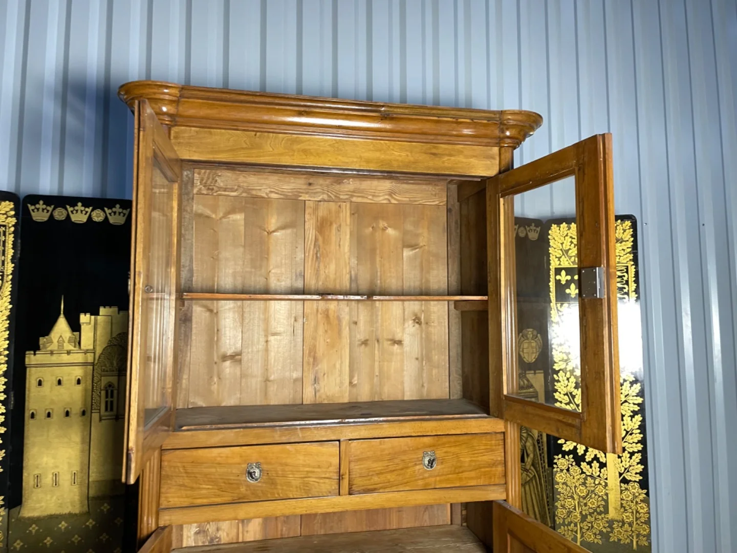 Buffet haut époque Louis XVI noyer blond