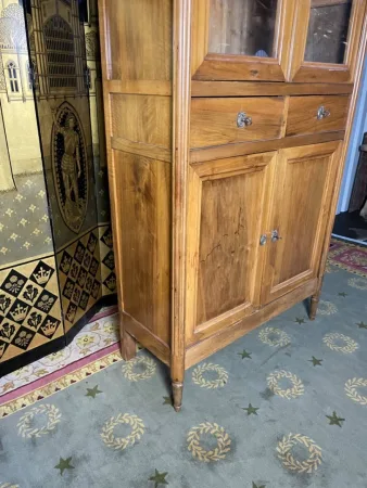 Buffet haut époque Louis XVI noyer blond