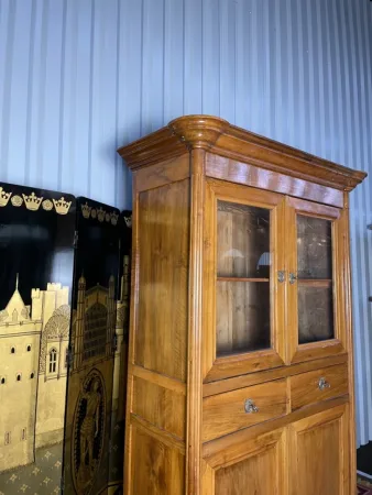 Buffet haut époque Louis XVI noyer blond