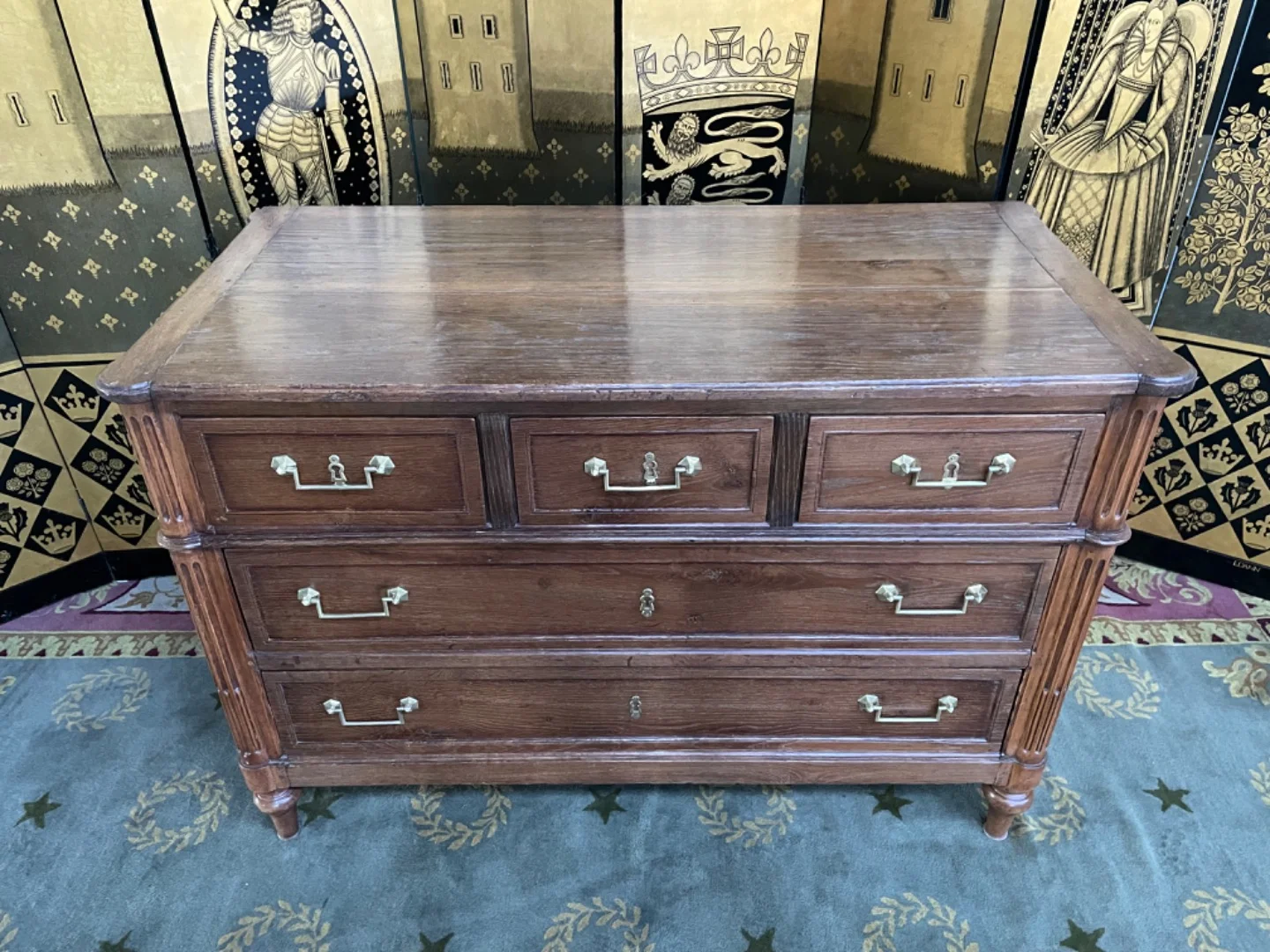 Commode Louis XVI chêne 19eme
