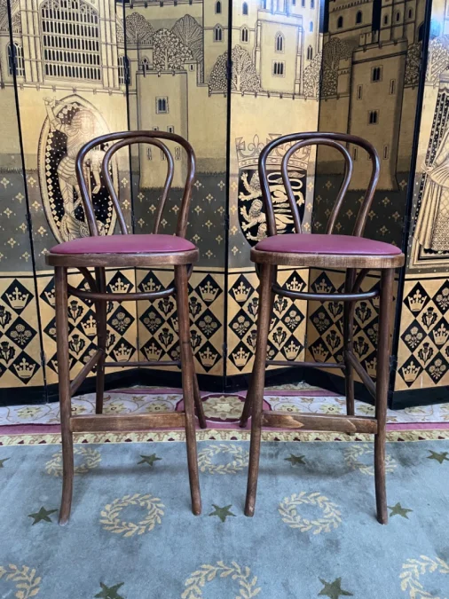 ПАРА БАРНЫХ СТУЛЬЕВ В СТИЛЕ THONET