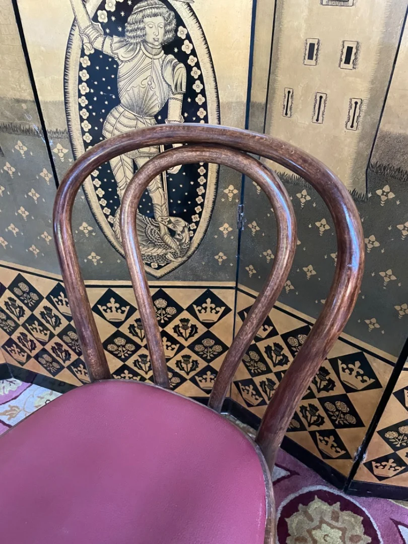 PAREJA DE TABURETES DE BAR ESTILO THONET