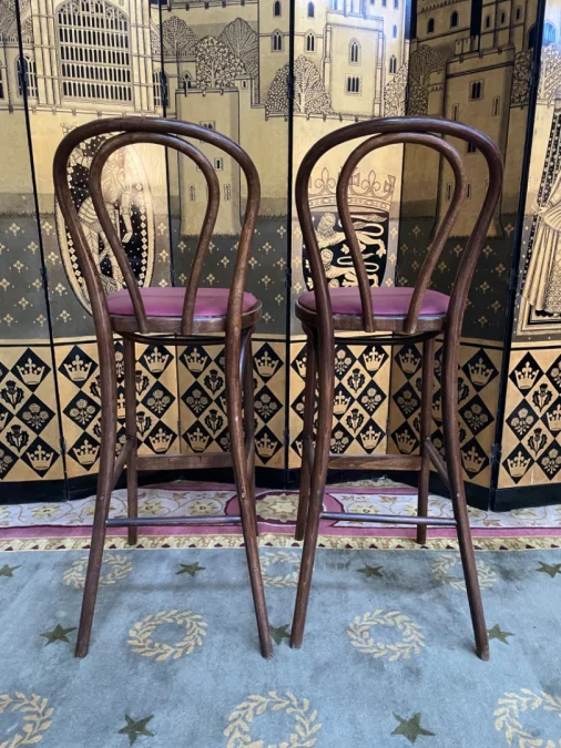 ПАРА БАРНЫХ СТУЛЬЕВ В СТИЛЕ THONET