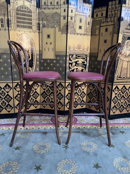 ПАРА БАРНЫХ СТУЛЬЕВ В СТИЛЕ THONET