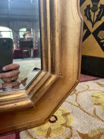 Miroir Louis Philippe doré à la feuille d’or